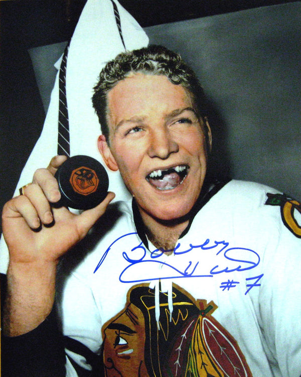 Chicago Blackhawks Bobby Hull Signed 8x10 Unframed 50 Goals Photo Framed