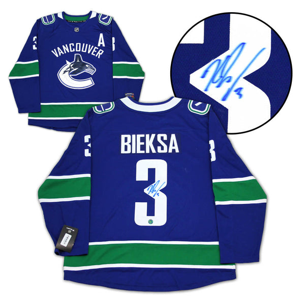 Kevin Bieksa Vancouver Canucks Signed Fanatics Hockey Jersey