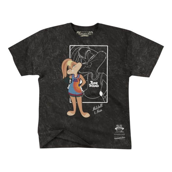 Space Jam Lola Lines Black T-Shirt by Mitchell & Ness