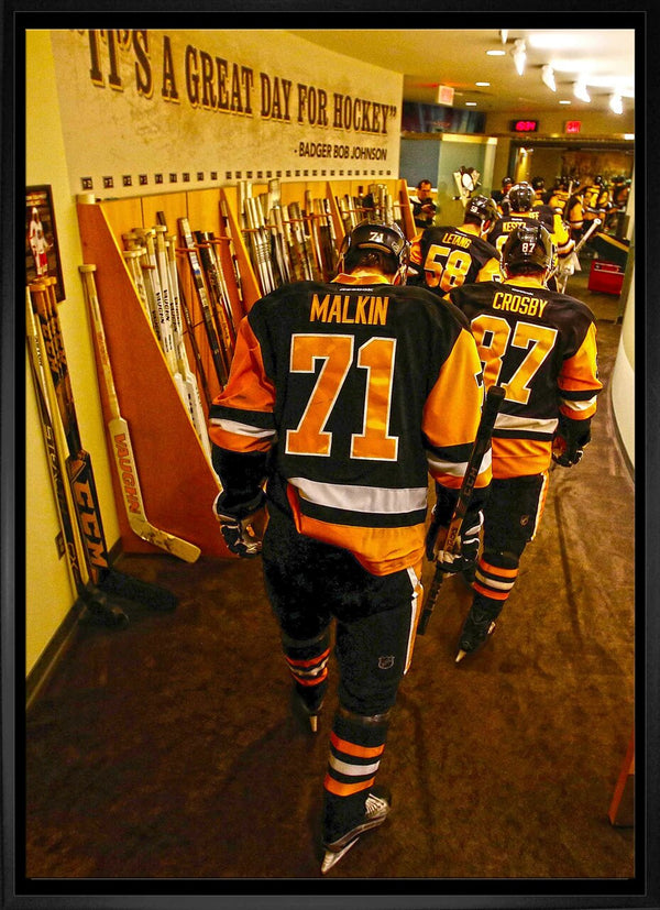 Pittsburgh Penguins Malkin & Crosby 20x29 Framed Canvas