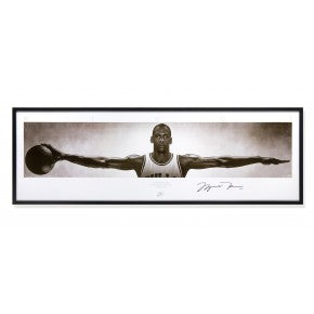 Chicago Bulls Michael Jordan Wings Photo Framed