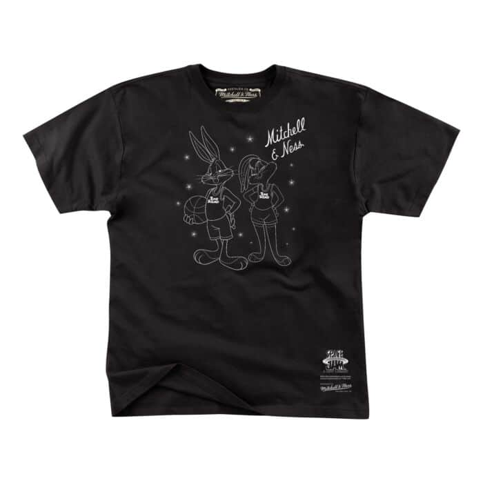 Space Jam Neon Black T-Shirt by Mitchell & Ness