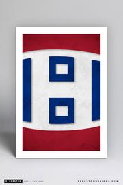 Montreal Canadiens Minimalist Logo Print