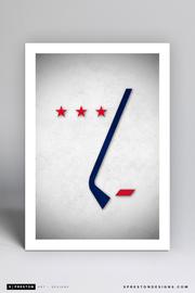 Washington Capitals Minimalist Logo Print