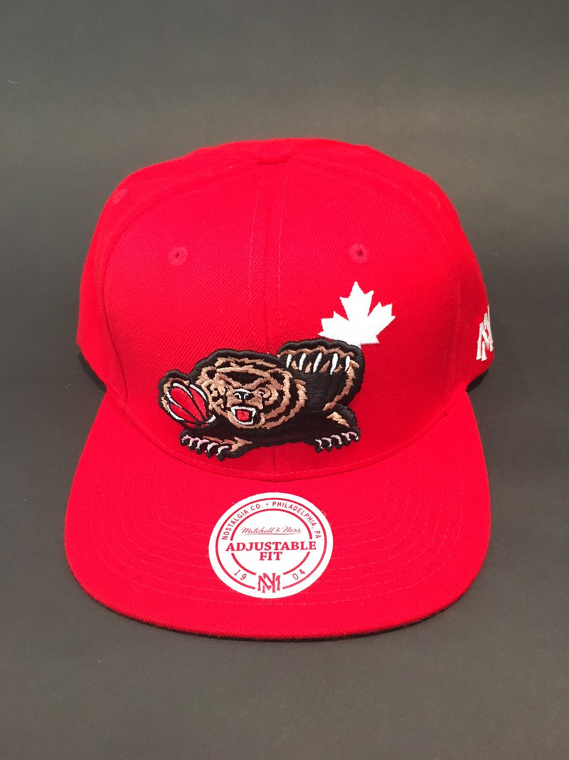 Canada Day Vancouver Grizzlies Red Snapback Hat