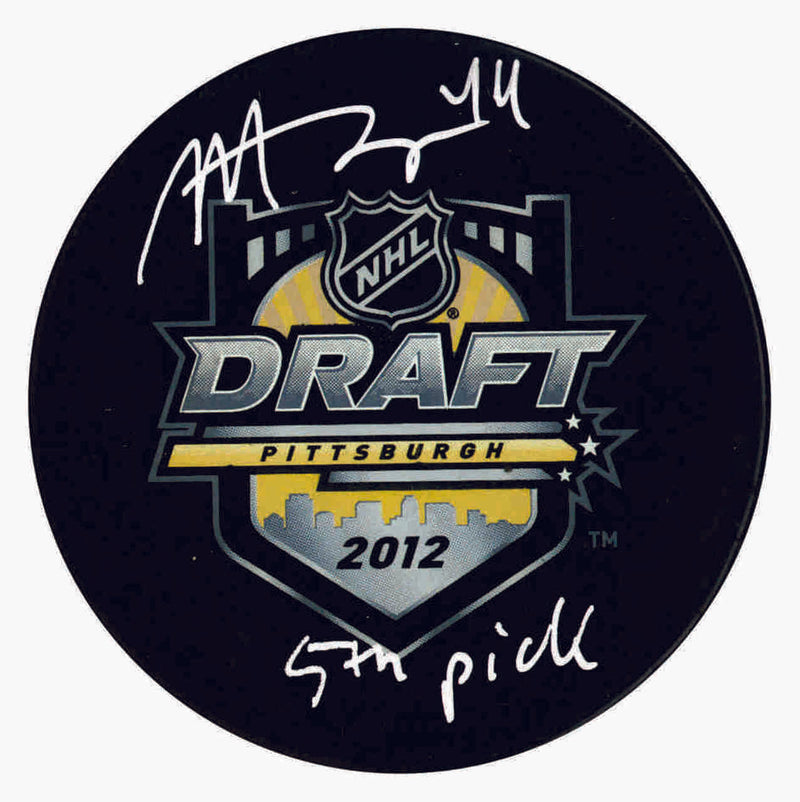 Toronto Maple Leafs Morgan Rielly Signed Draft Puck w/Inscription