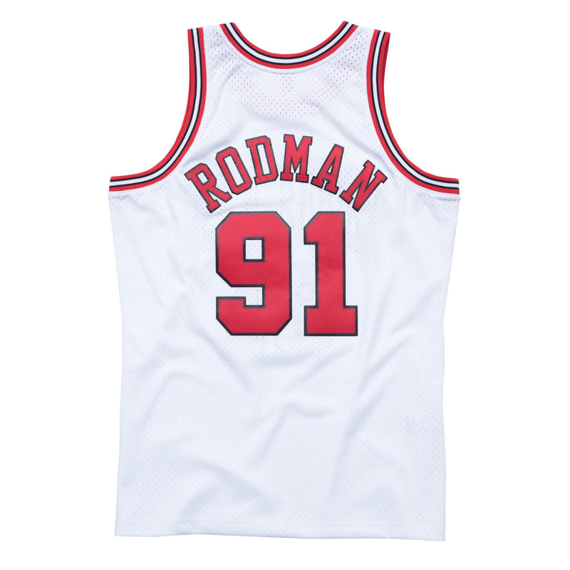 Chicago Bulls Dennis Rodman White Swingman Jersey