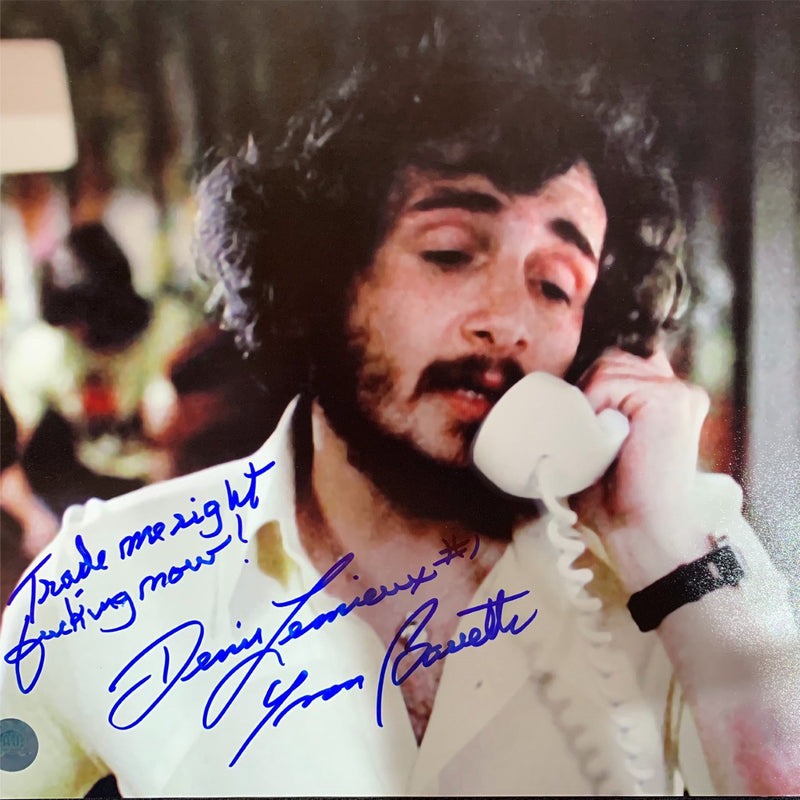 Denis Lemieux Signed 11 x 14 Framed Photo "Trade me right fucking now"